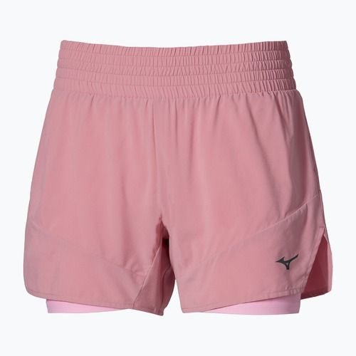 Pantaloni scurți de alergare pentru femei Mizuno Active 2in1 4.5 rose elegance