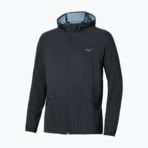 Geacă de alergare pentru bărbați Mizuno Active Alpha Hooded black