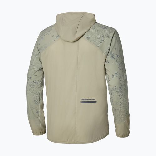 Geacă de alergare pentru bărbați Mizuno Active Alpha Hooded elm