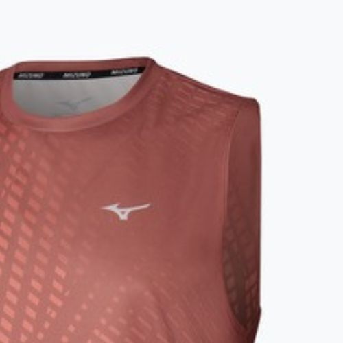 Tricou de alergare pentru bărbați Mizuno Core Graphic Sleeveless copper brown