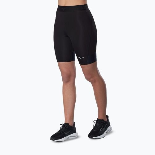 Pantaloni scurți de alergare pentru femei Mizuno Core Impulse Mid black