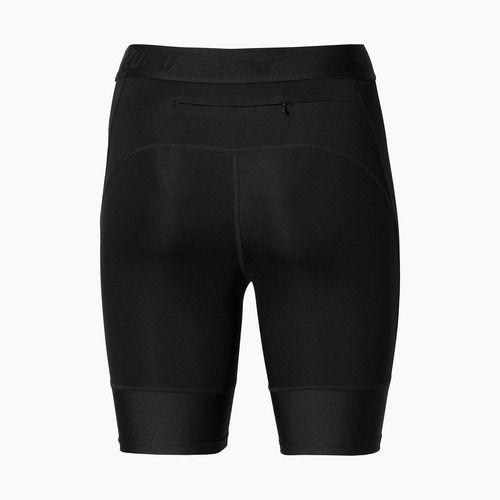 Pantaloni scurți de alergare pentru femei Mizuno Core Impulse Mid black