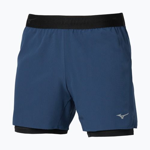 Pantaloni scurți de alergare pentru bărbați Mizuno Core 5.5 Inches 2in1 estate blue