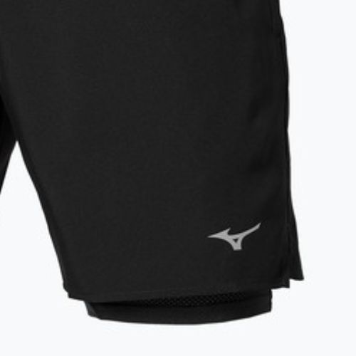 Pantaloni scurți de alergare pentru bărbați Mizuno Core 5.5 Inches 2in1 black