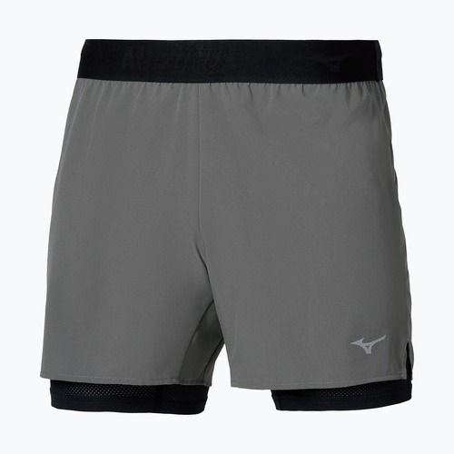 Pantaloni scurți de alergare pentru bărbați Mizuno Core 5.5 Inches 2in1 lava smoke