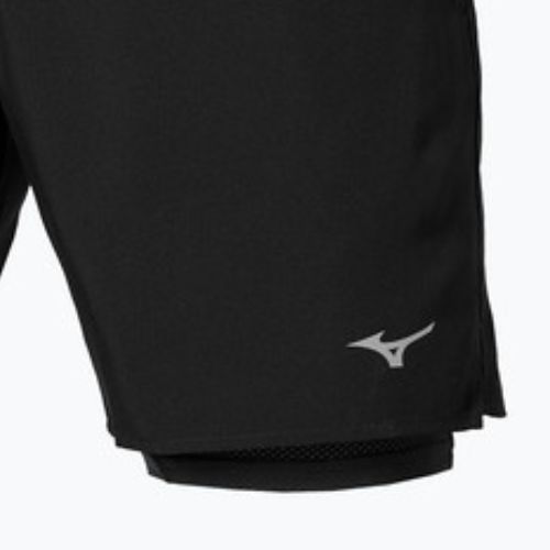 Pantaloni scurți de alergare pentru bărbați Mizuno Core 7.5 Inches 2in1 black