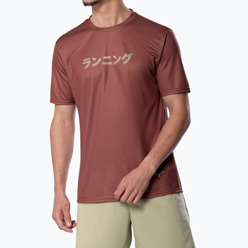 Tricou de alergare pentru bărbați Mizuno Core Graphic Tee copper brown