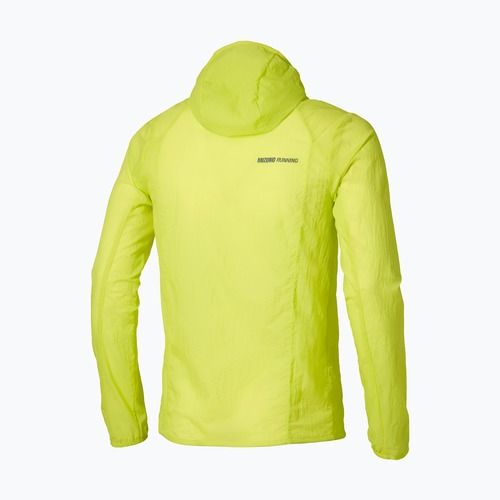 Geacă de alergare pentru bărbați Mizuno Tech Light Hooded lightning yellow