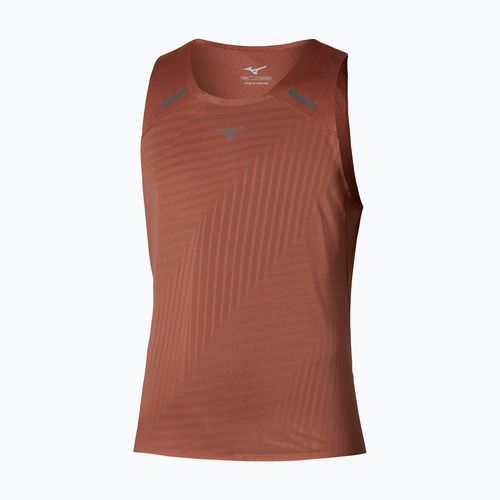 Tricou de alergare pentru bărbați Mizuno Tech Light Tank copper brown