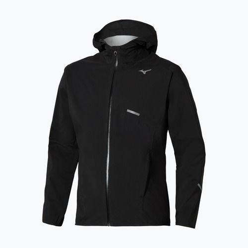 Geacă de alergare pentru bărbați Mizuno Trail Waterproof 20K Hooded black