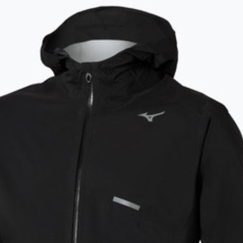 Geacă de alergare pentru bărbați Mizuno Trail Waterproof 20K Hooded black