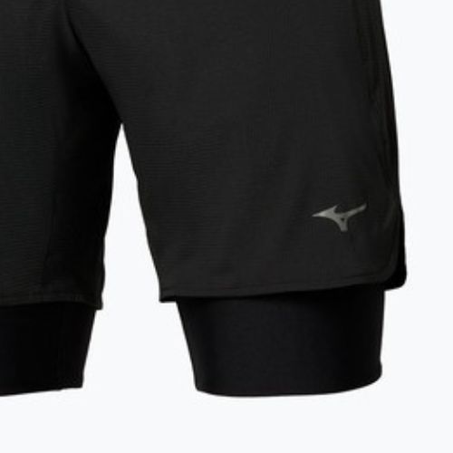 Pantaloni scurți de alergare pentru bărbați Mizuno Trail Multipocket 2in1 black