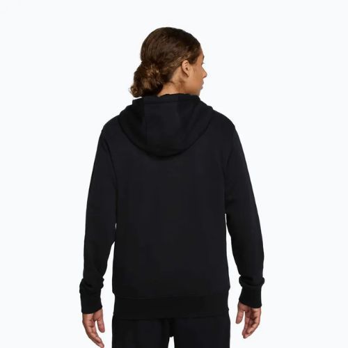 Bluză pentru bărbați Nike Club FZ Hoodie black/black/white