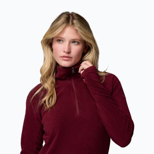 Bluză fleece pentru femei Columbia Glacial IV 1/2 Zip rich wine