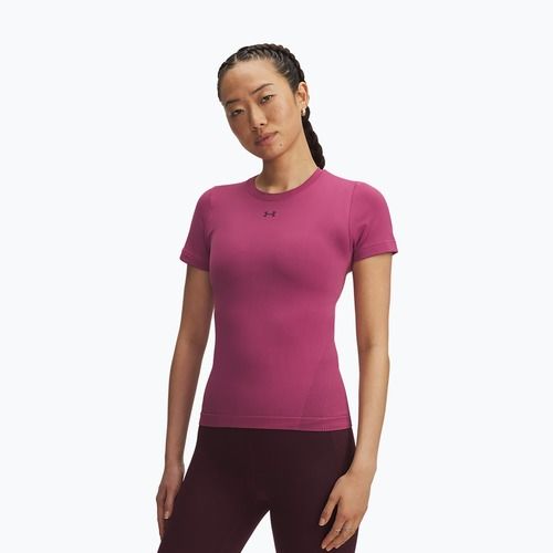 Tricou de antrenament pentru femei Under Armour Vanish Seamless fuchsia dusk/dark maroon/dark maroon