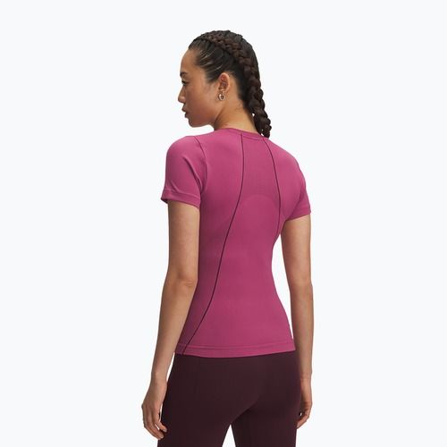 Tricou de antrenament pentru femei Under Armour Vanish Seamless fuchsia dusk/dark maroon/dark maroon