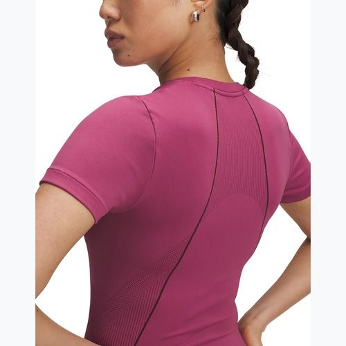 Tricou de antrenament pentru femei Under Armour Vanish Seamless fuchsia dusk/dark maroon/dark maroon