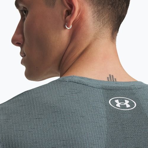 Tricou de antrenament pentru bărbați Under Armour Vanish Seamless jasper blue/white