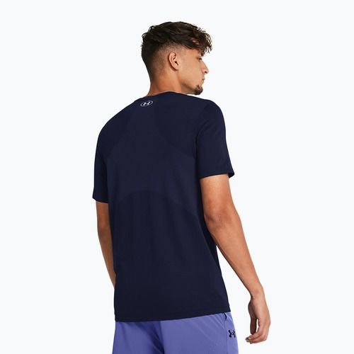 Tricou de antrenament pentru bărbați Under Armour Vanish Seamless midnight navy/mod gray