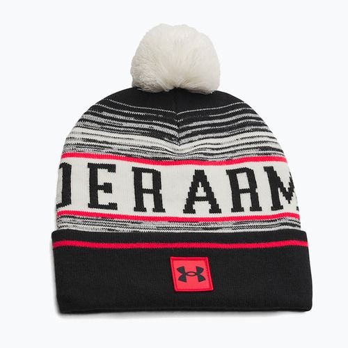 Căciulă de iarnă pentru bărbați Under Armour Halftime Pom Beanie stone/racer red/black