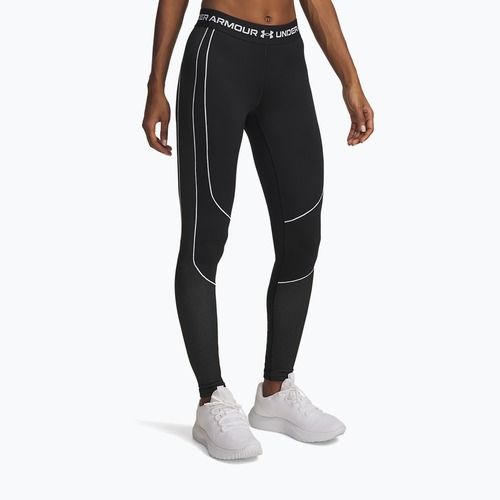 Colanți de antrenament pentru femei Under Armour ColdGear Textured black/white/white