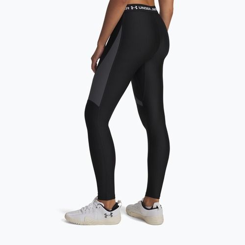 Colanți pentru femei Under Armour HeatGear Rib black/castlerock/white