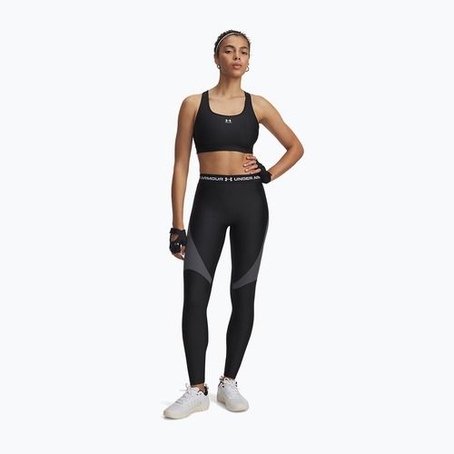 Colanți pentru femei Under Armour HeatGear Rib black/castlerock/white