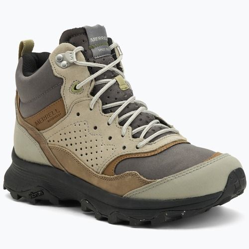 Încălțăminte de drumeții pentru bărbați Merrell Speed Solo Mid WP grey