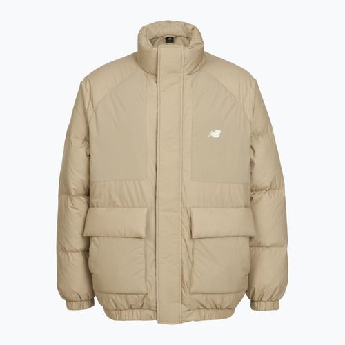 Geacă cu puf pentru bărbați New Balance NBX Academy Mix Down beige