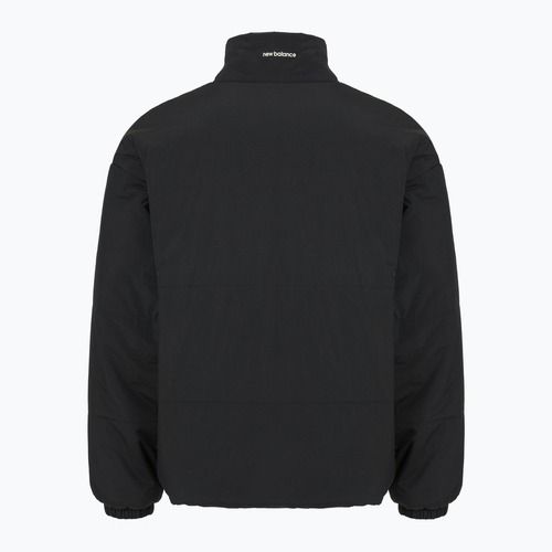 Geacă izolată pentru bărbați New Balance Hoops Puffer black