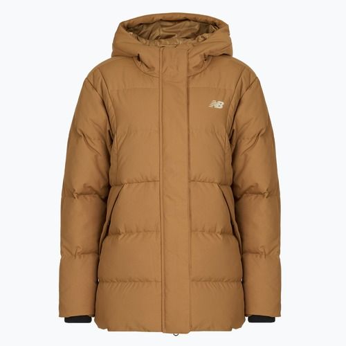 Geacă cu puf pentru femei New Balance NBX Soft Alpine Icon Down brown