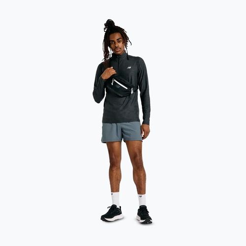 Bluză de alergare pentru bărbați New Balance Space Dye 1/4 Zip black