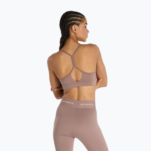 Sutien de antrenament New Balance Essential Yoga brown