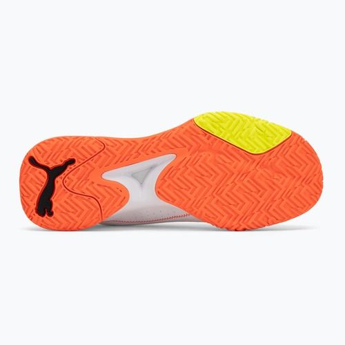 Încălțăminte de handbal PUMA Accelerate Turbo 4 Game On puma white/glowing red/ultra blue