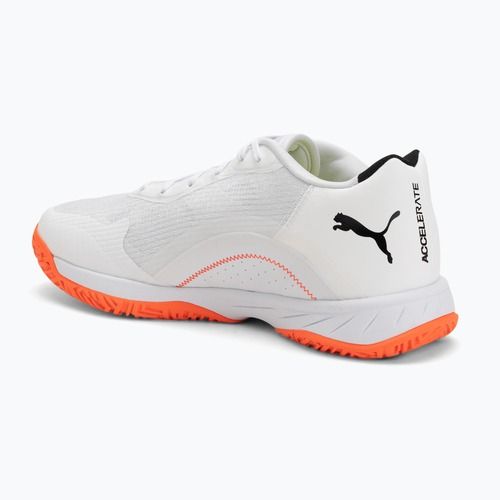 Încălțăminte de handbal PUMA Accelerate Turbo 4 Game On puma white/glowing red/ultra blue