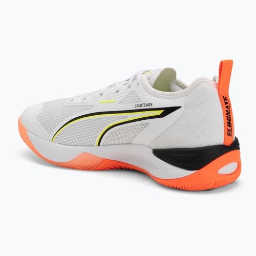 Încălțăminte de handbal PUMA Eliminate Nitro 4 Game On puma white/glowing red/ultra blue