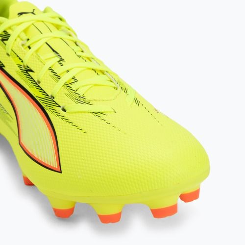 Încălțăminte de fotbal PUMA Ultra 6 Play FG/AG yellow alert/puma black/glowing red/lime squeeze