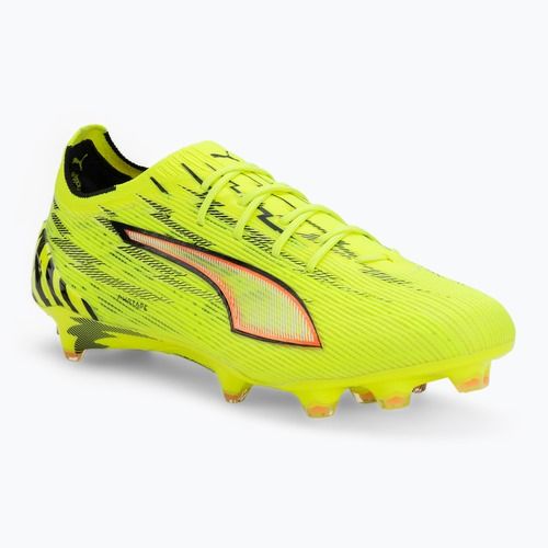 Încălțăminte de fotbal PUMA Ultra 6 Ultimate FG yellow alert/puma black/glowing red/lime squeeze