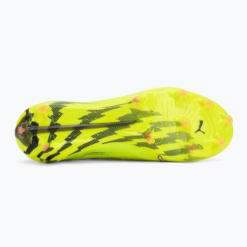 Încălțăminte de fotbal PUMA Ultra 6 Ultimate FG yellow alert/puma black/glowing red/lime squeeze