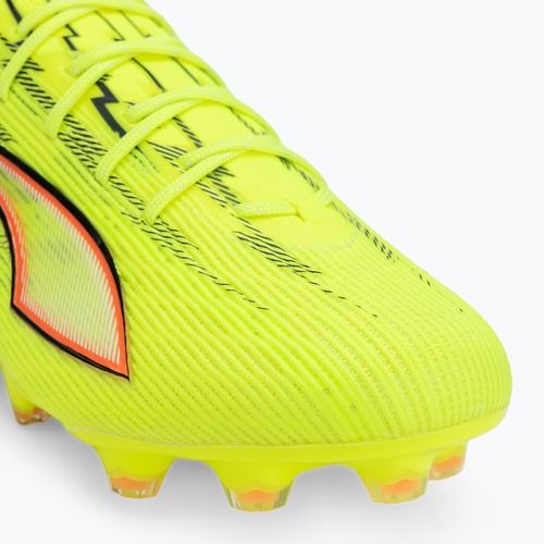 Încălțăminte de fotbal PUMA Ultra 6 Ultimate FG yellow alert/puma black/glowing red/lime squeeze
