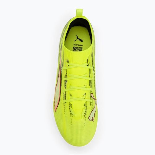 Încălțăminte de fotbal PUMA Ultra 6 Pro Jr FG/AG yellow alert/puma black/glowing red/lime squeeze