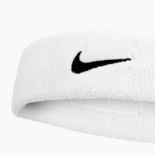 Bentiță Nike Swoosh Classic Headband white/black
