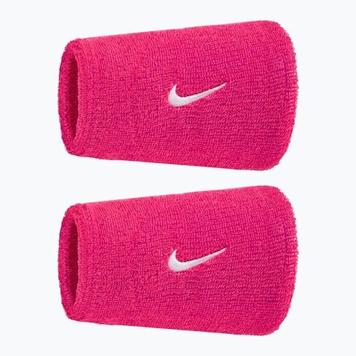 Benzi de încheietură Nike Swoosh Classic Doublewide Wristbands 2 buc vivid pink/white
