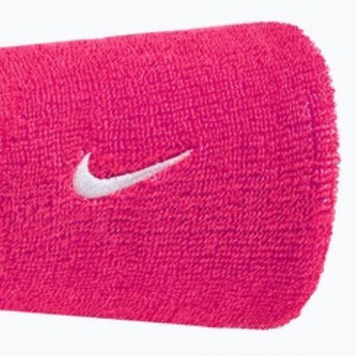 Benzi de încheietură Nike Swoosh Classic Doublewide Wristbands 2 buc vivid pink/white