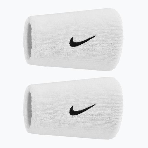 Benzi de încheietură Nike Swoosh Classic Doublewide Wristbands 2 buc white/black