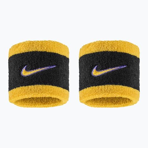 Benzi încheietură Nike Swoosh Classic Wristbands 2 buc. black/court purple/university gold
