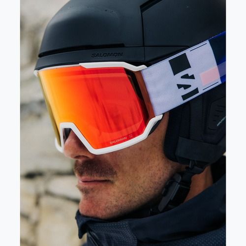 Ochelari de schi Salomon S/View 3 white/ml mid red
