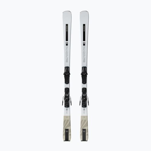 Schiuri de coborâre pentru femei Salomon S/Max N°4 + legături M10 GW white/light bronze met