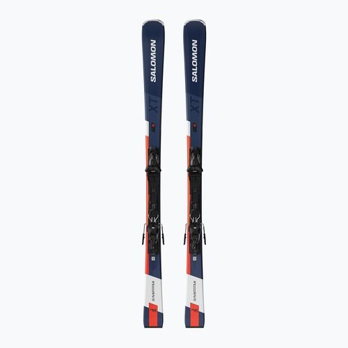 Schiuri de coborâre Salomon S/Max 6 XT + legături M10 GW silver/legion blue metallic/fiery coral