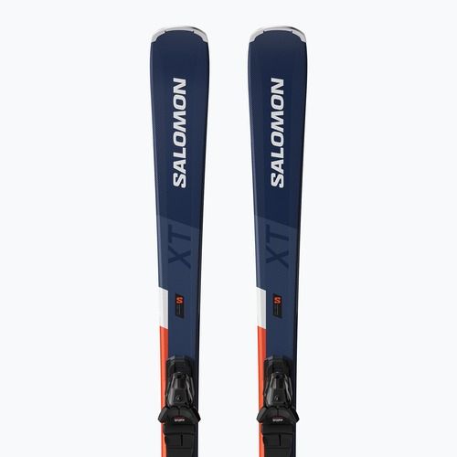 Schiuri de coborâre Salomon S/Max 6 XT + legături M10 GW silver/legion blue metallic/fiery coral